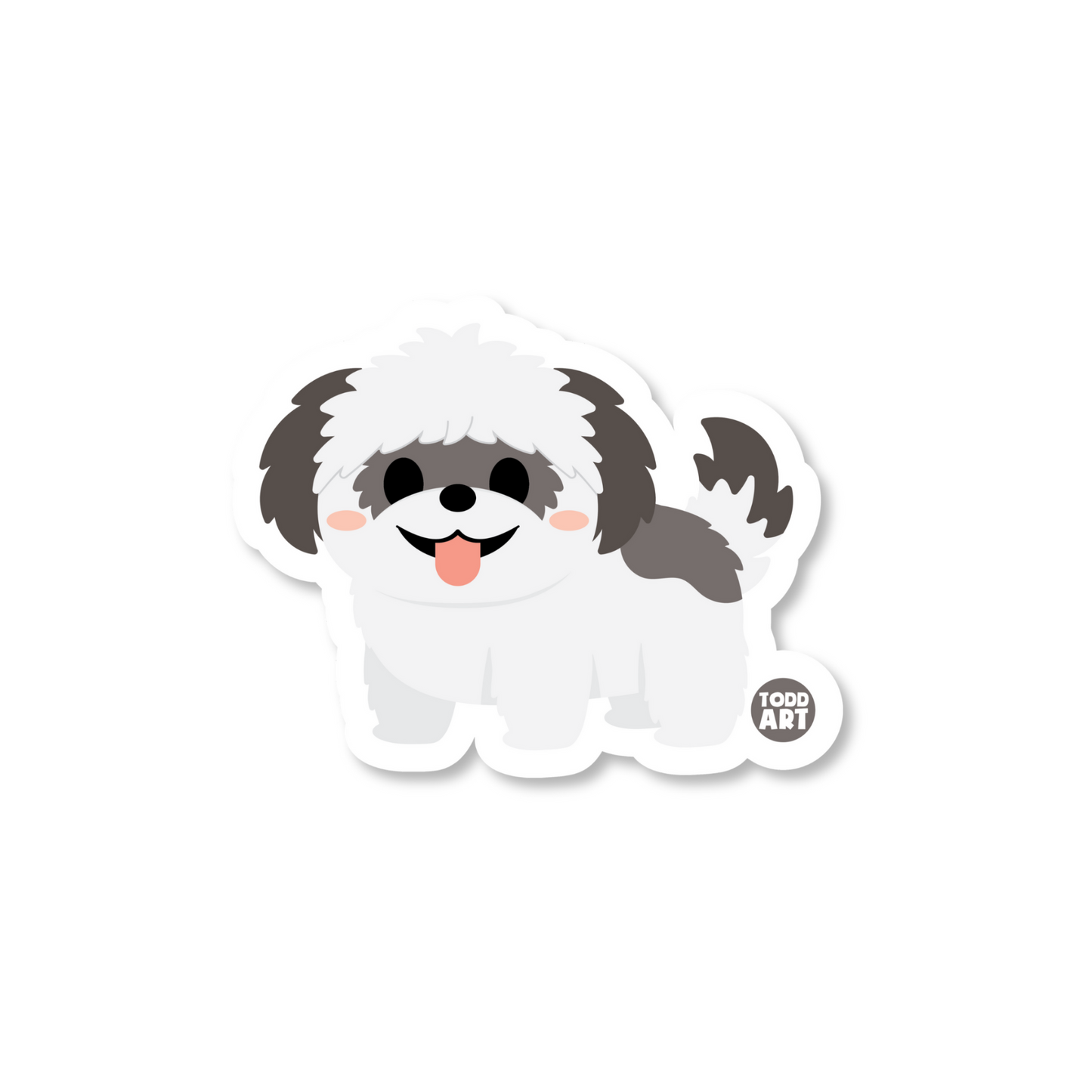 SHIH TZU DOG STICKER