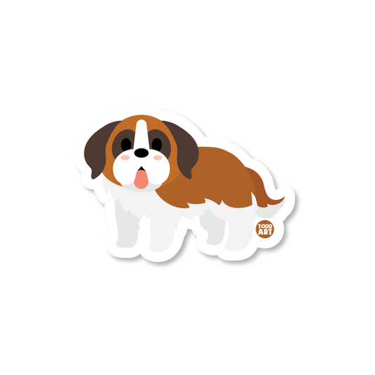 ST BERNARD DOG STICKER