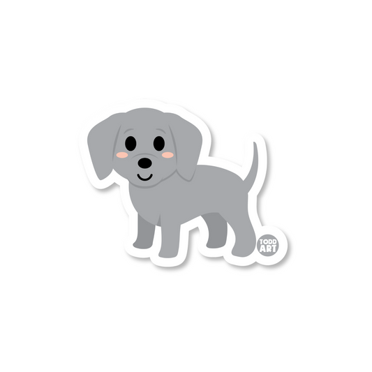 WEIMARANER DOG STICKER