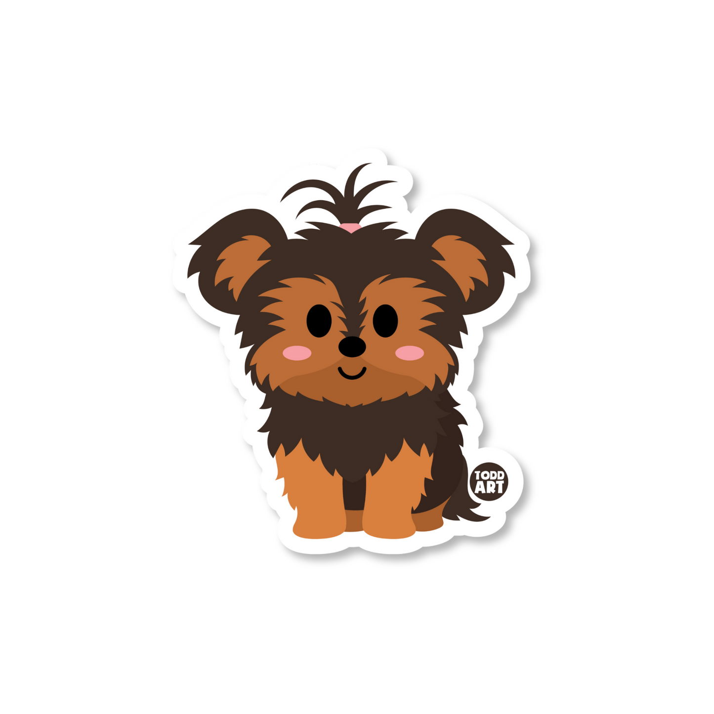 YORKIE DOG STICKER