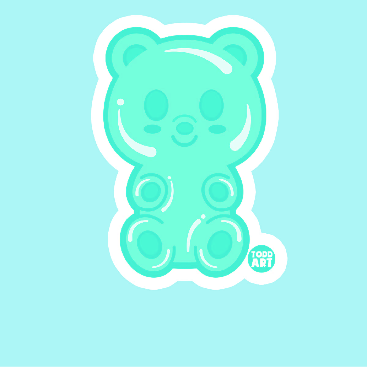 Gummy Bear Boy Vinyl Sticker