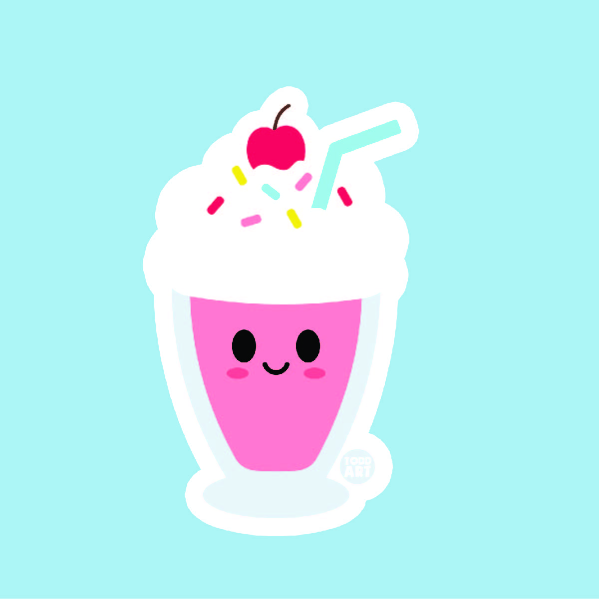 Milkshake Vinyl Sticker