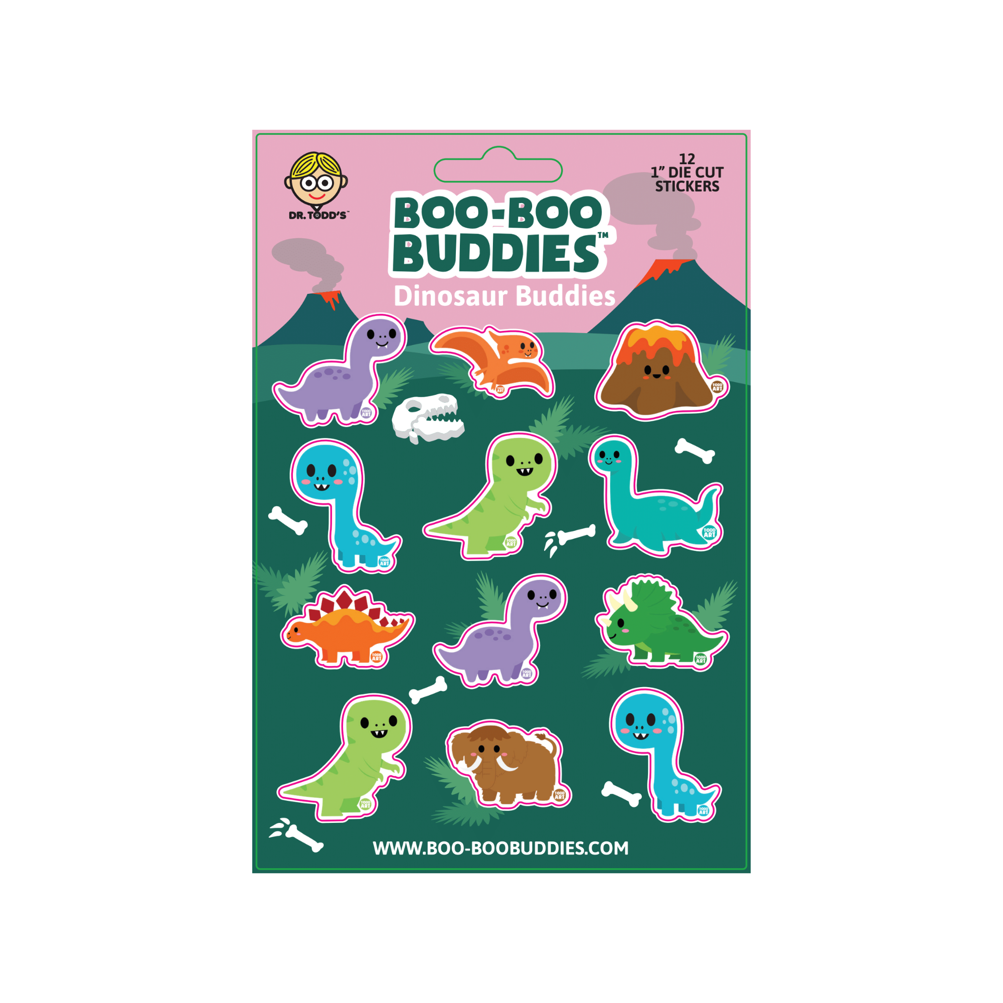 DINOSAUR BUDDIES STICKER SHEET – Boo Boo Buddies