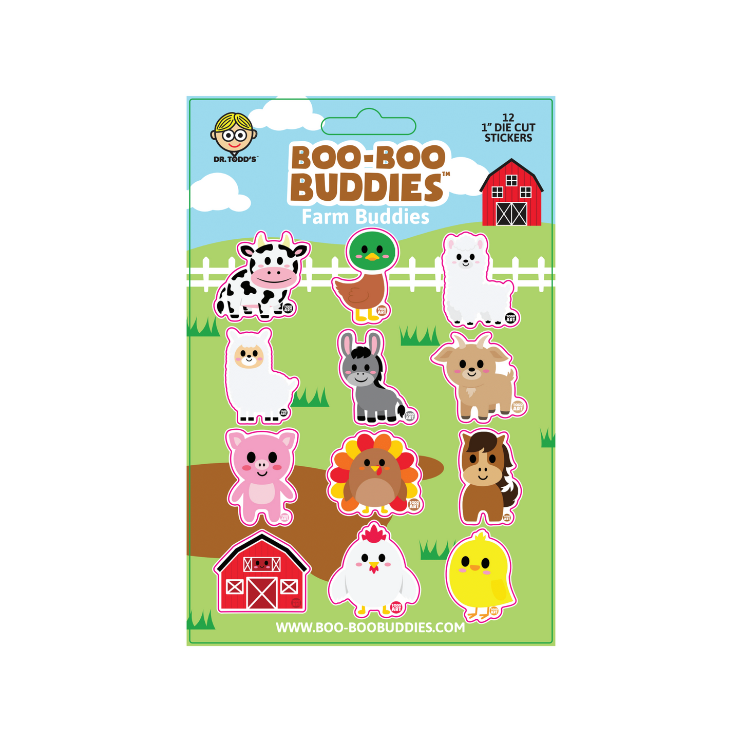 Farm Buddies Vinyl Sticker Sheet