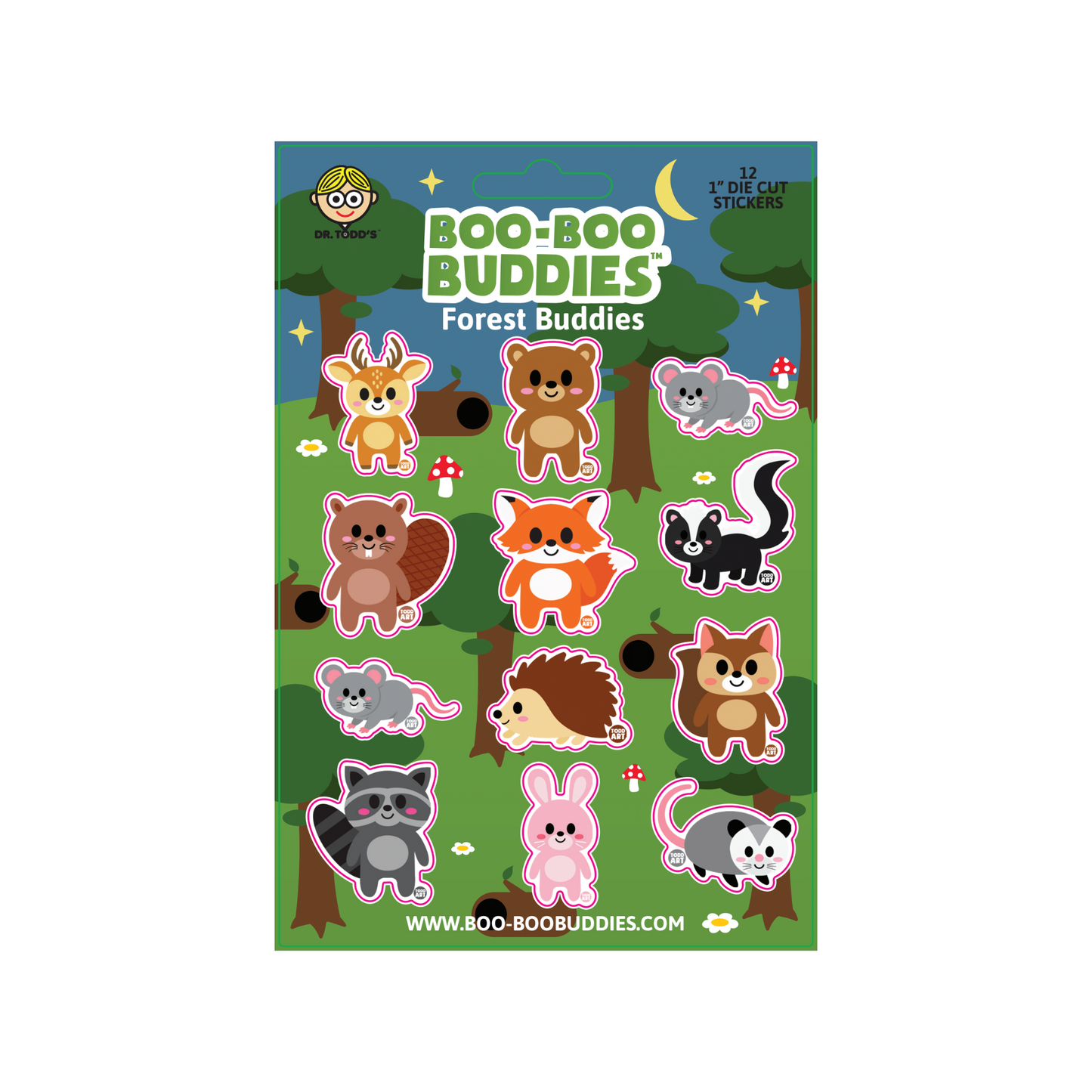 Forest Buddies Vinyl Sticker Sheet