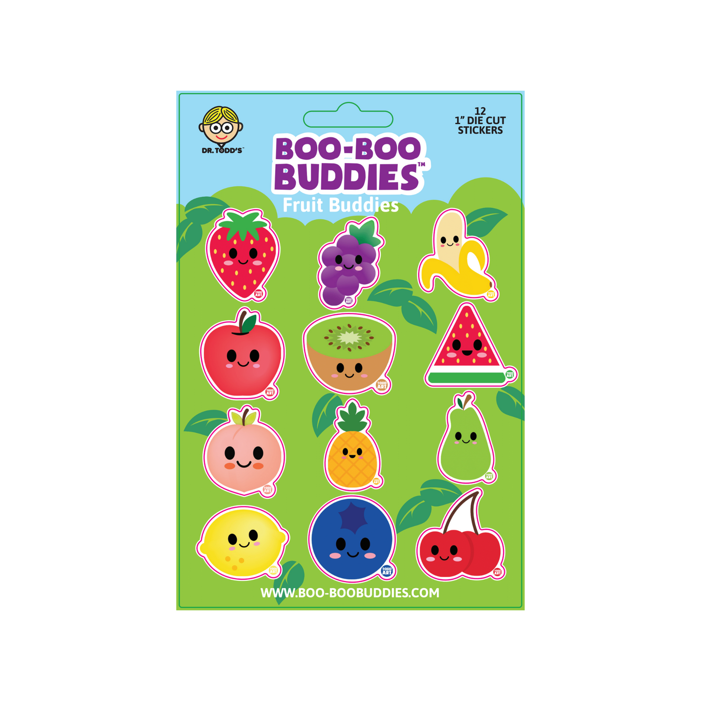 Fruit Buddies Vinyl Sticker Sheet