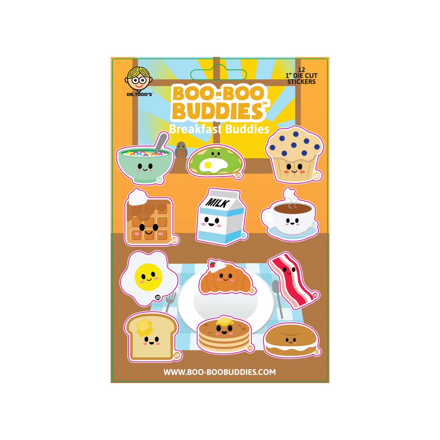 Breakfast Buddies Vinyl Sticker Sheet