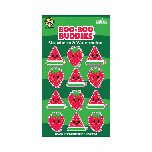 Strawberry and Watermelon Vinyl Sticker Sheet