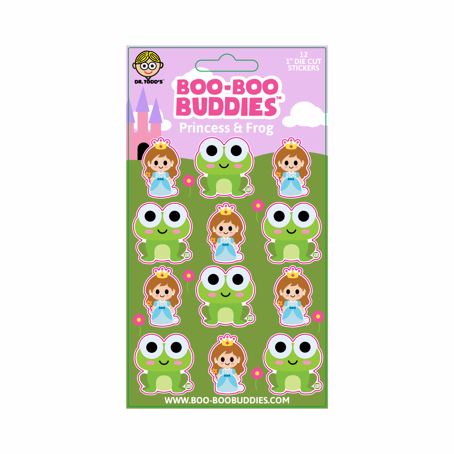 Princess and Frog Vinyl Sticker SheetSticker Sheet