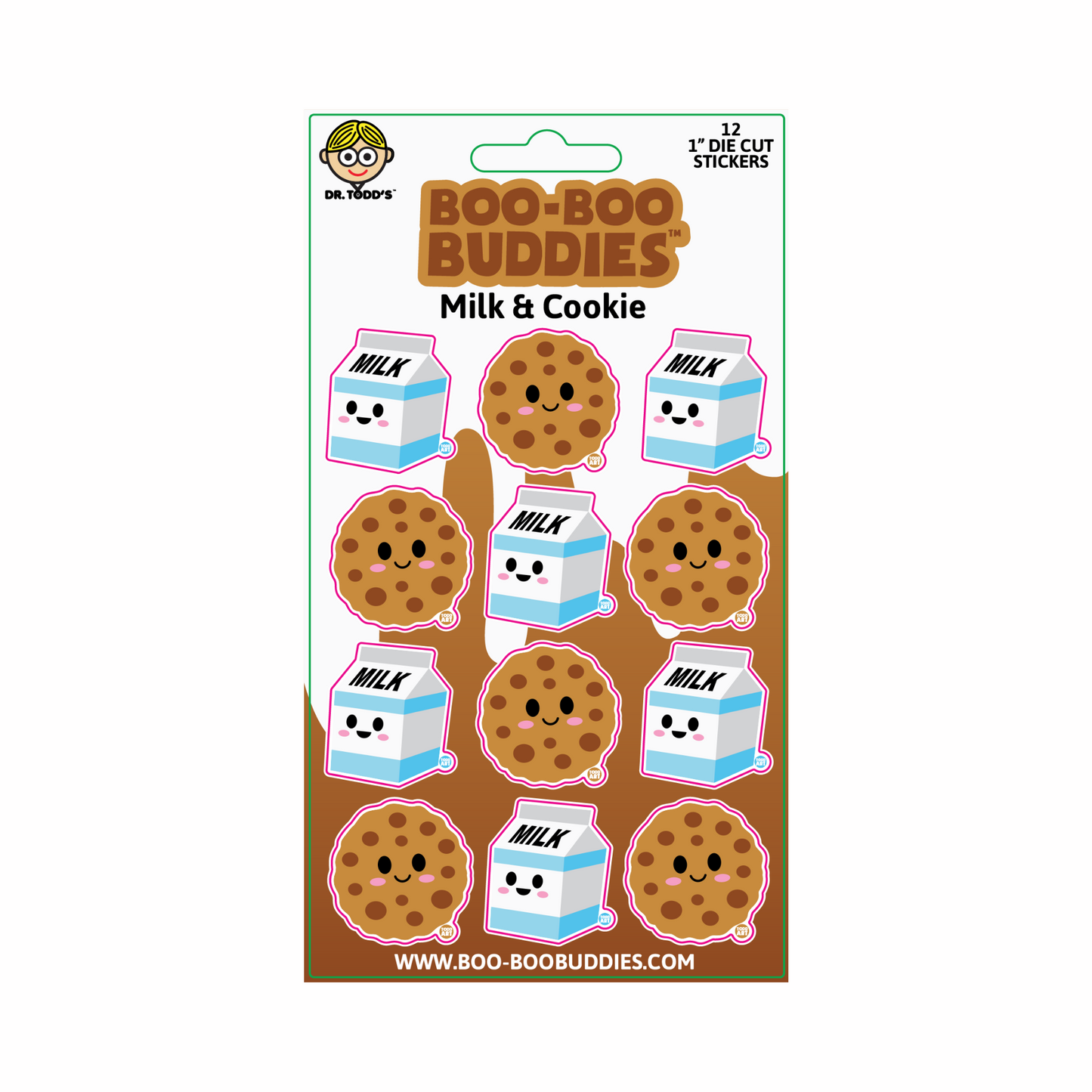 Milk and Cookie Vinyl Sticker Sheet