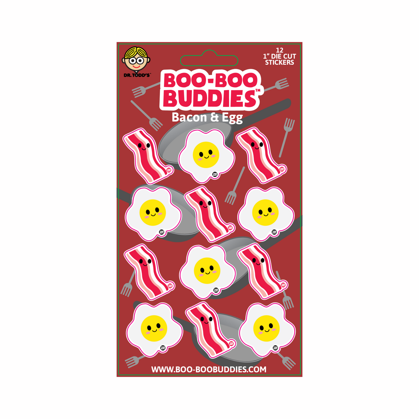 Bacon and Egg Vinyl Sticker Sheet