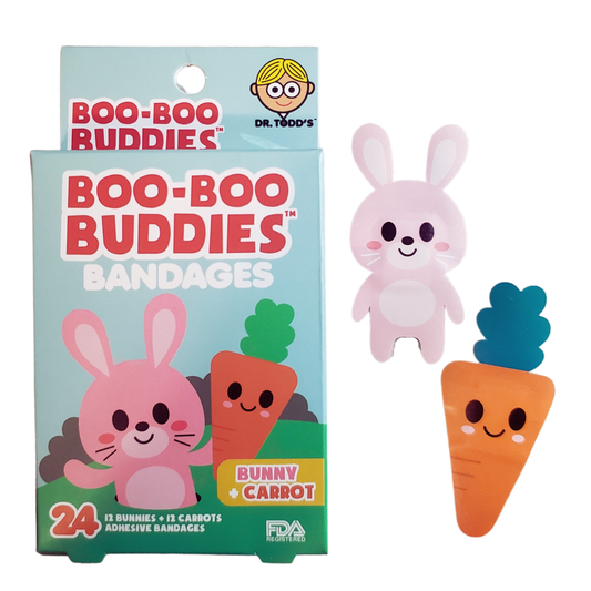 Boo-Boo Buddies Bunny and Carrot Bandages