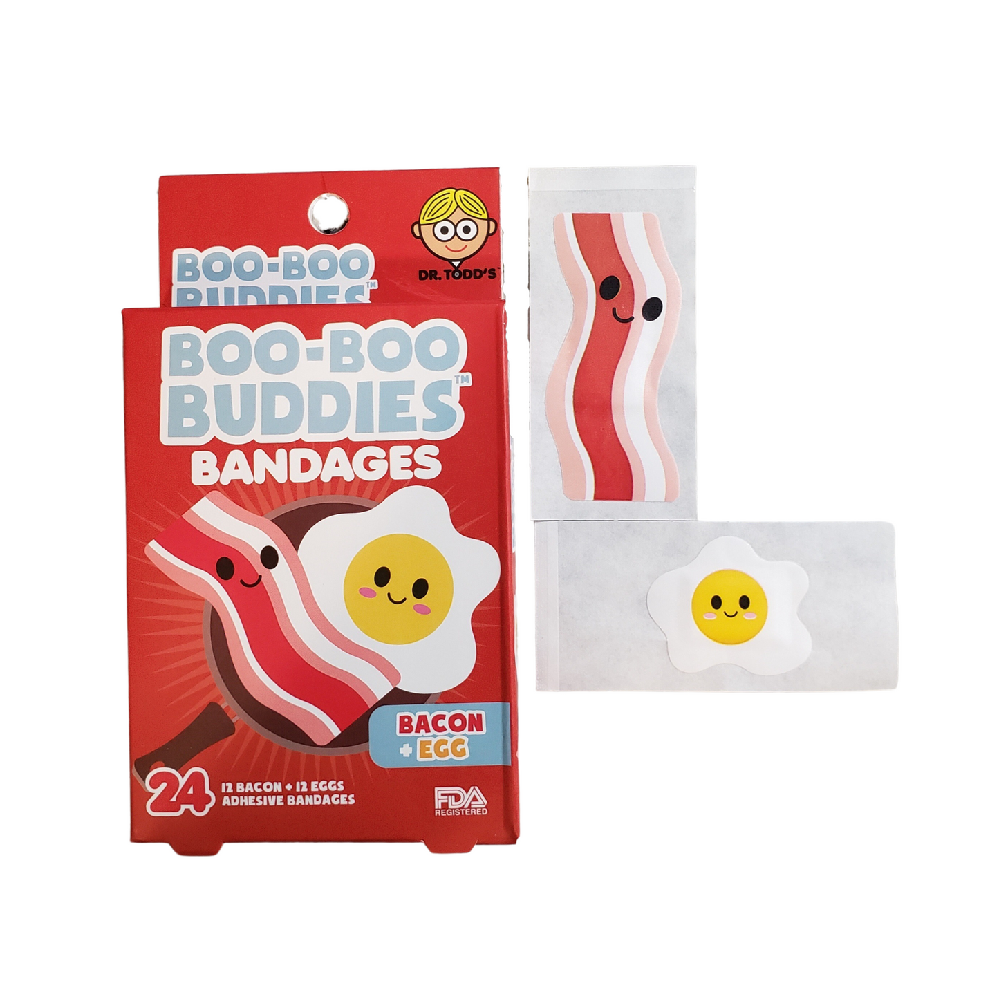 Boo-Boo Buddies Bacon and Egg Bandages