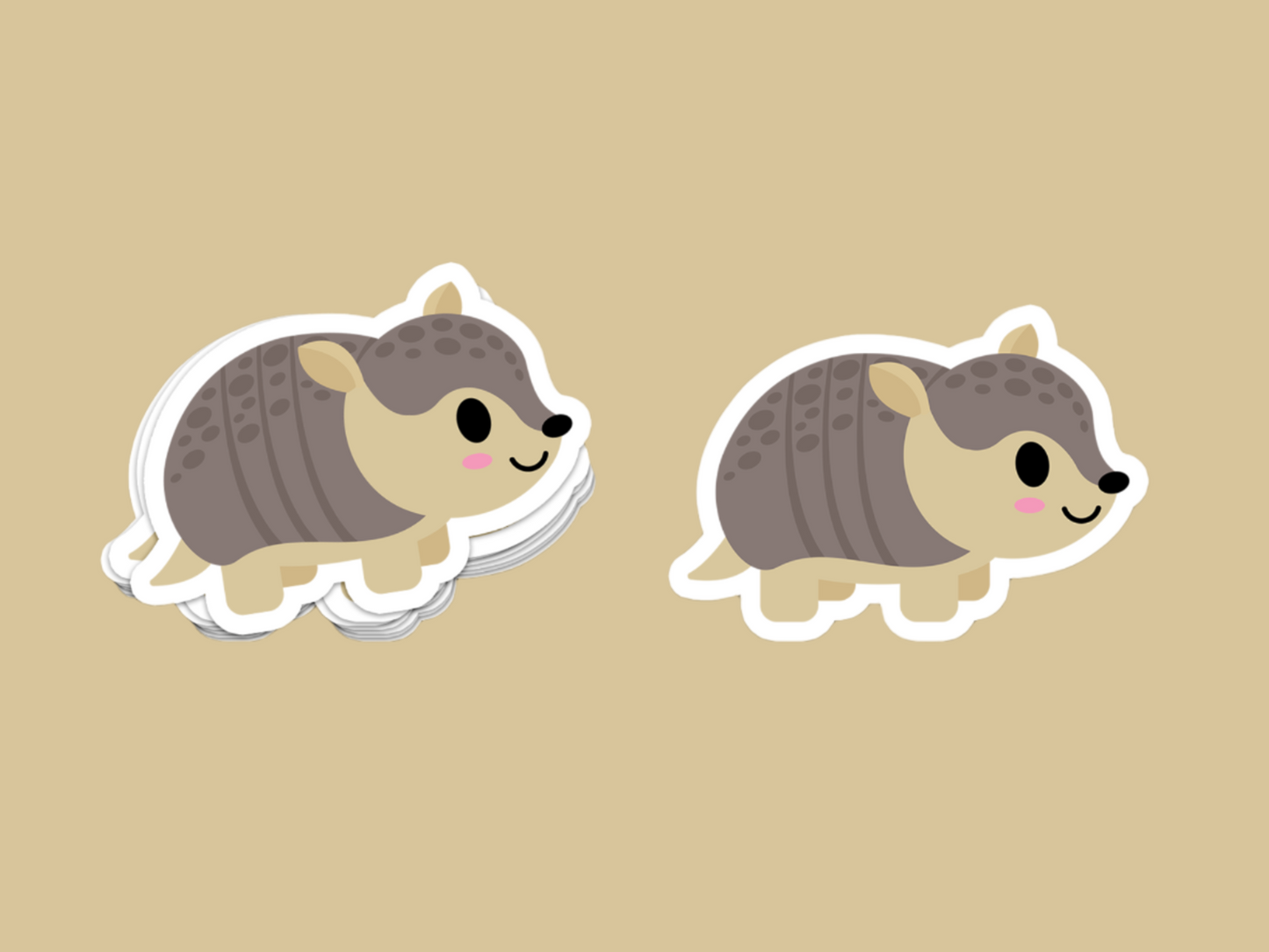 Armadillo Sticker -3 inch Vinyl