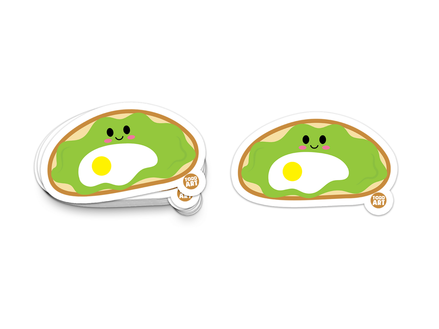 Avocado Toast Vinyl Sticker