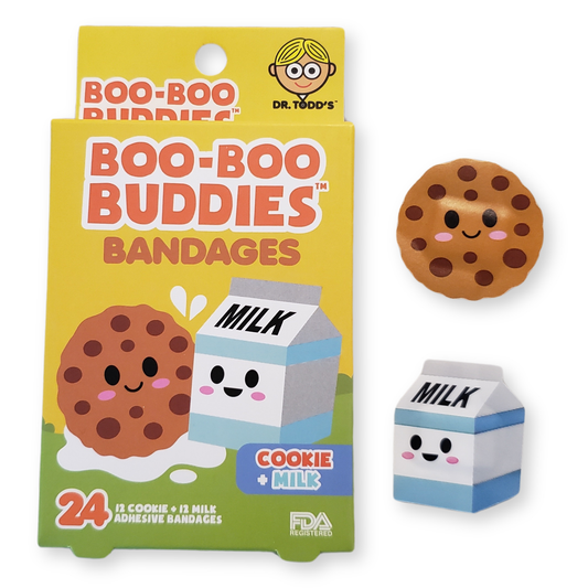 Boo-Boo Buddies Cookie and Milk Bandages