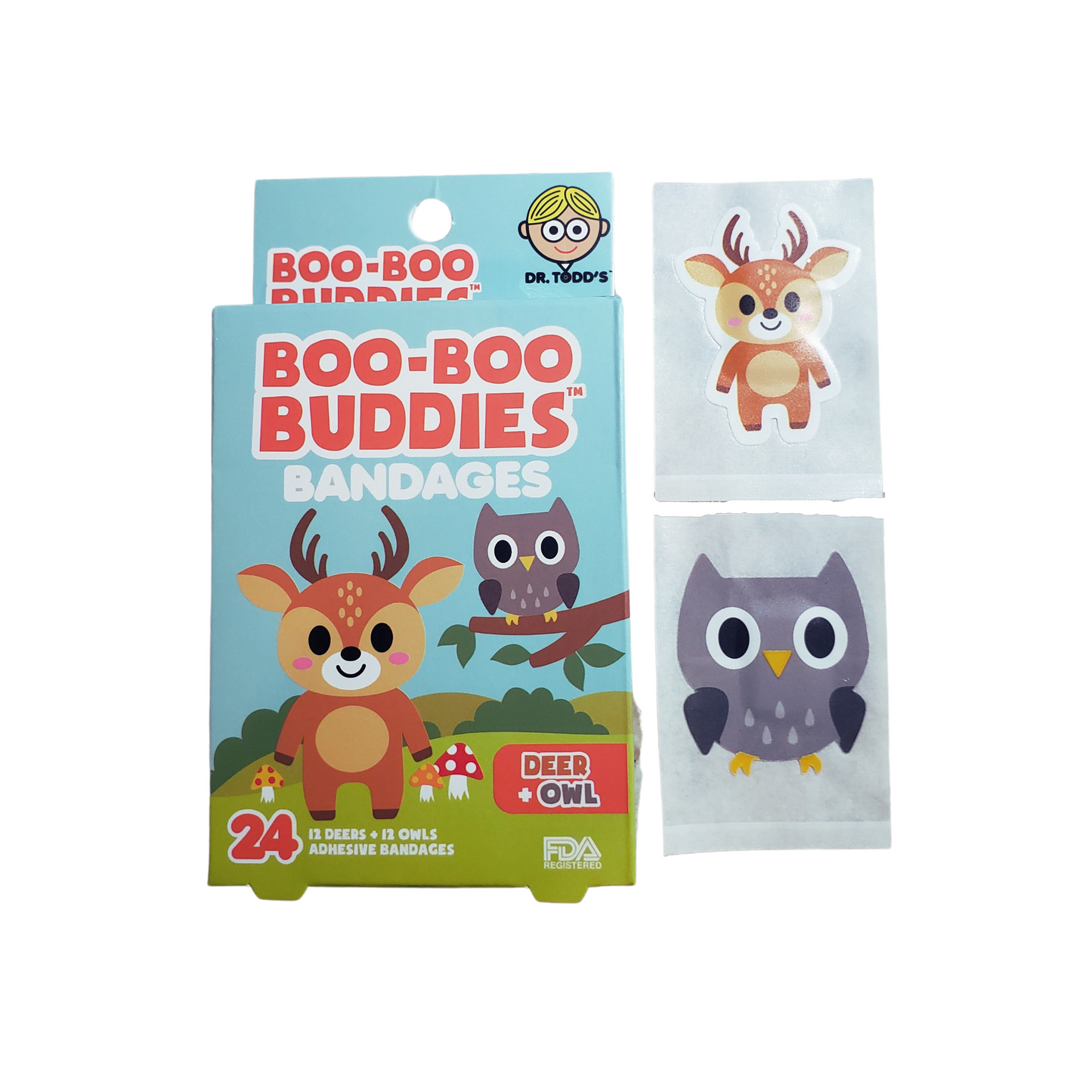 Boo-Boo Buddies Deer and Owl Bandages