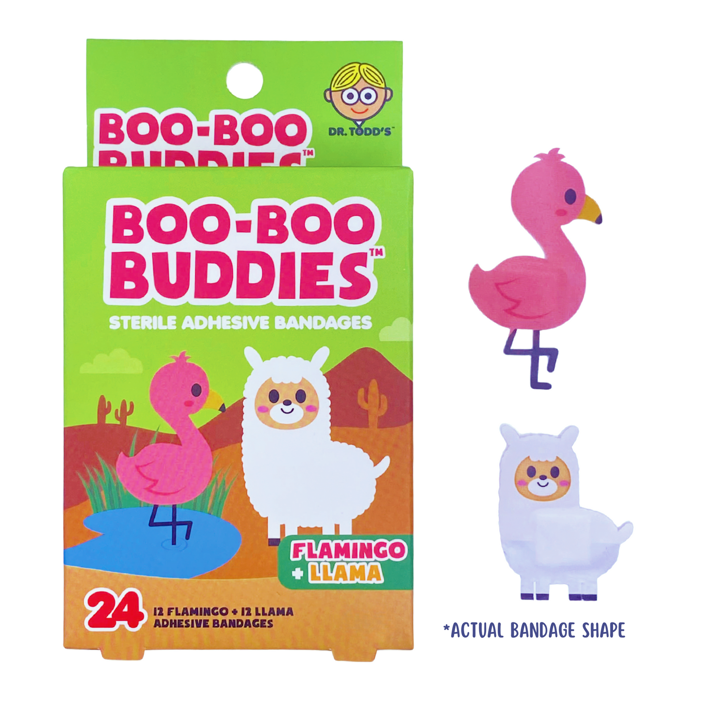 Boo-Boo Buddies Flamingo and Llama Bandages