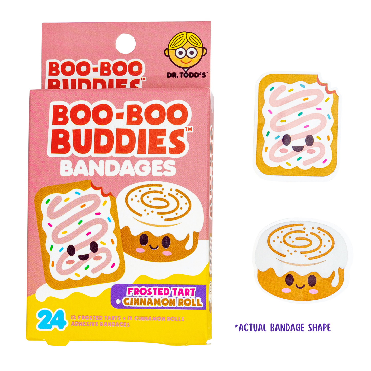 Boo-Boo Buddies Frosted Tart and Cinnamon Roll Fun Bandages