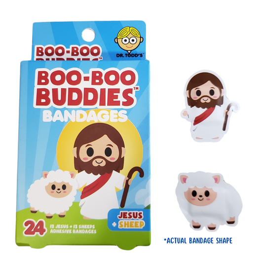 Boo-Boo Buddies Jesus and Sheep Bandages