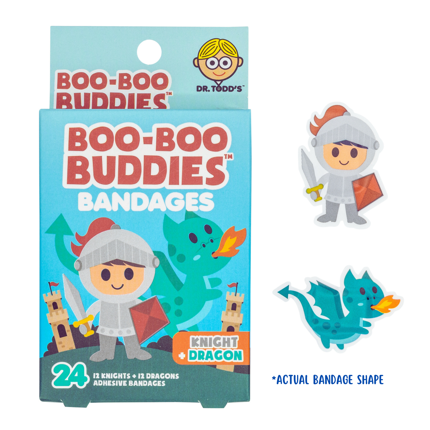 Boo-Boo Buddies Knight and Dragon Bandages