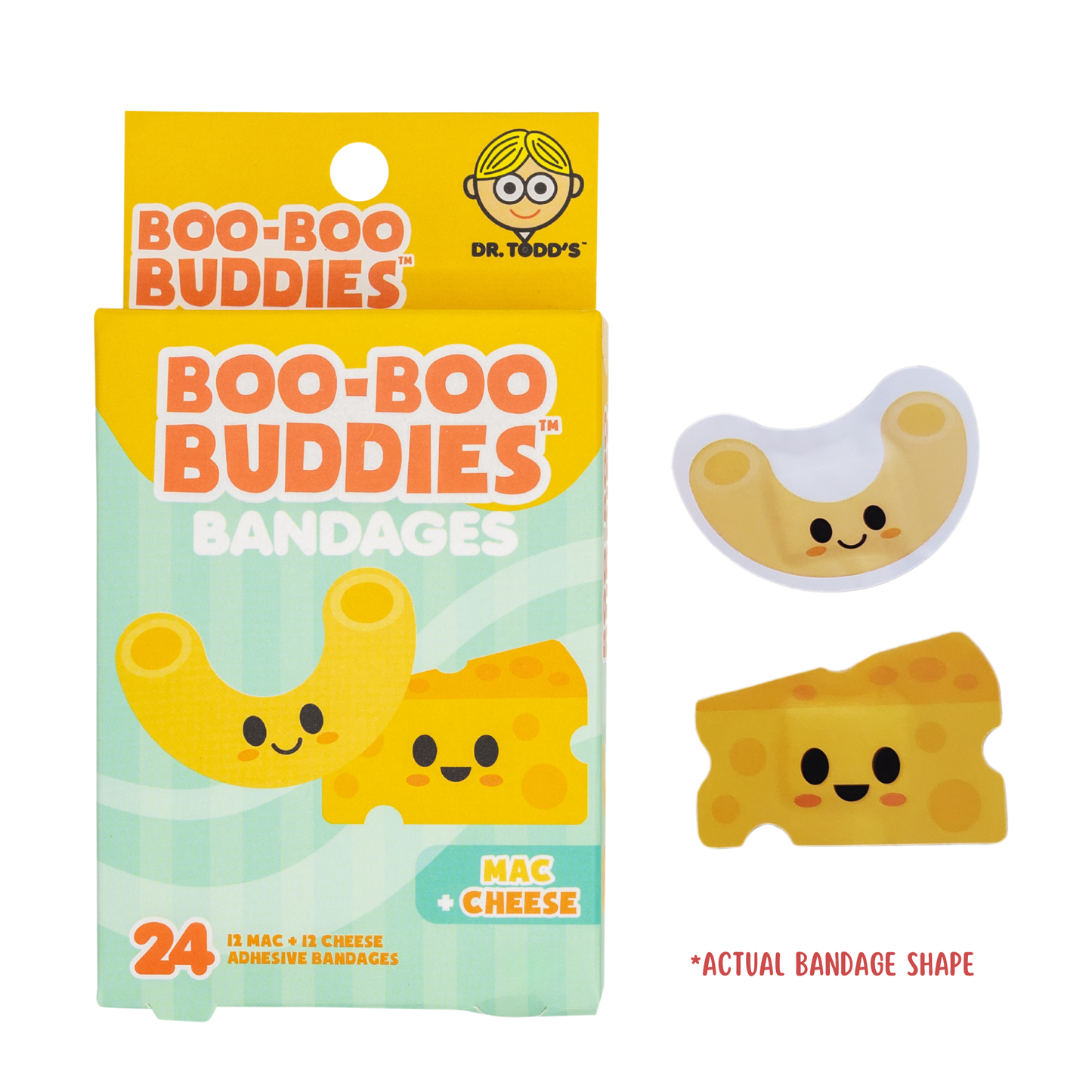 Boo-Boo Buddies Mac and Cheese Bandages