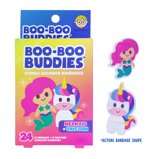 Boo-Boo Buddies Mermaid and Unicorn Bandages