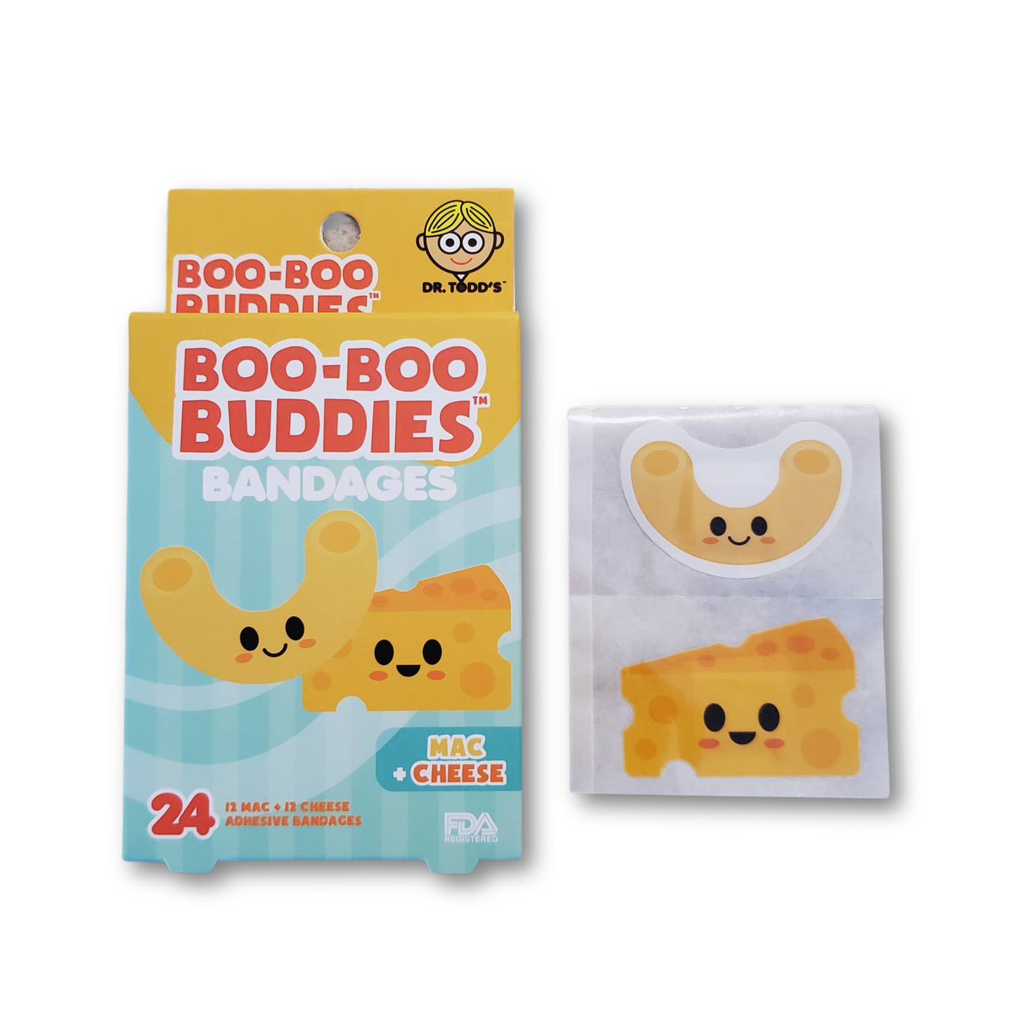 Boo-Boo Buddies Mac and Cheese Bandages