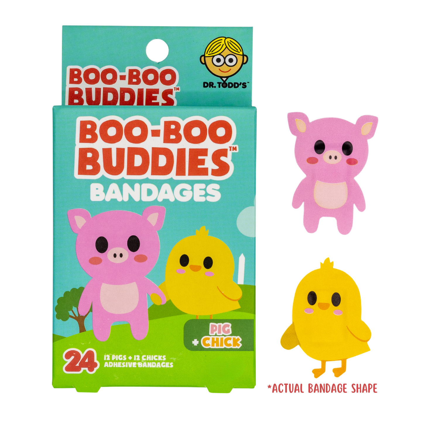 Boo-Boo Buddies Pig and Chick Bandages