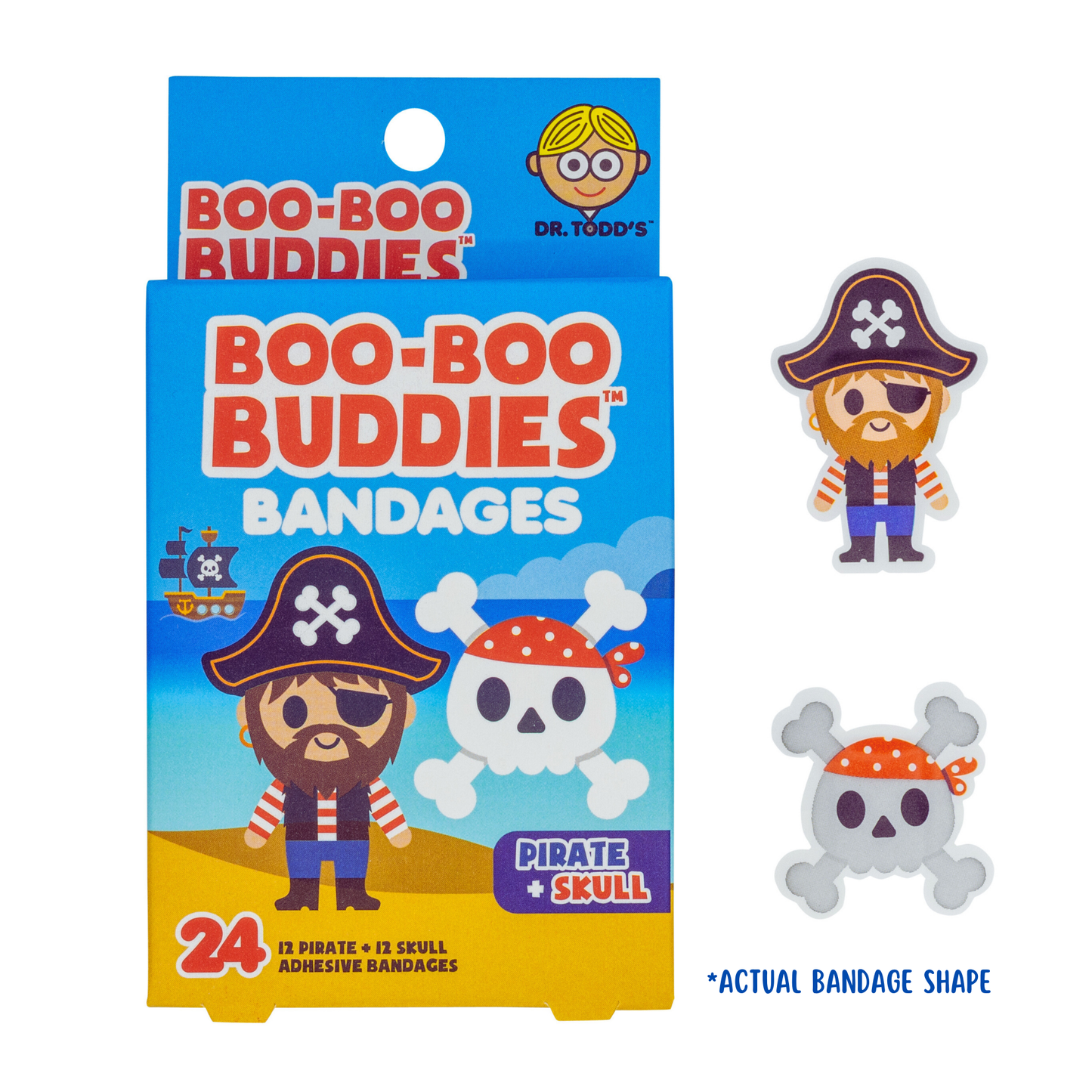 Boo-Boo Buddies Pirate and Skull Bandages