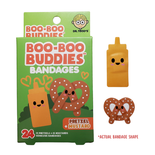 Boo-Boo Buddies Pretzel and Mustard Bandages