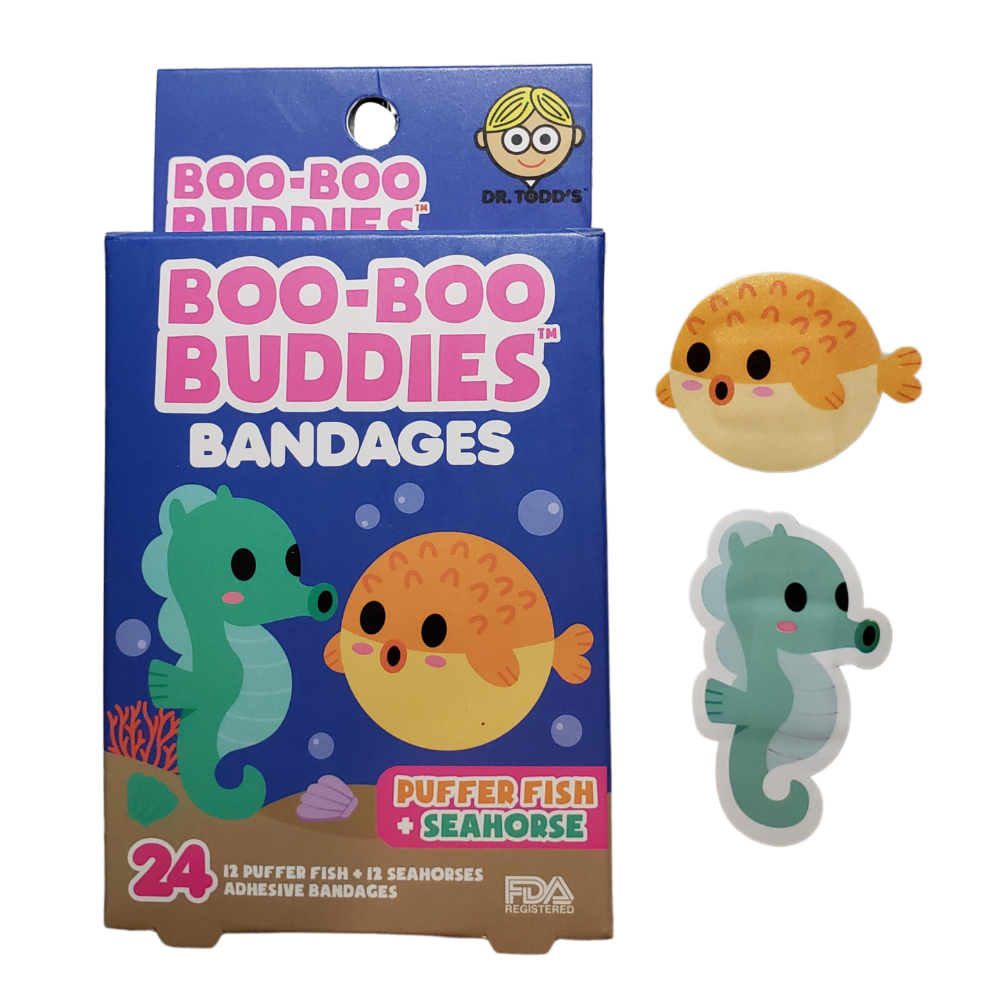 Puffer Fish and Seahorse BandagesBoo-Boo Buddies