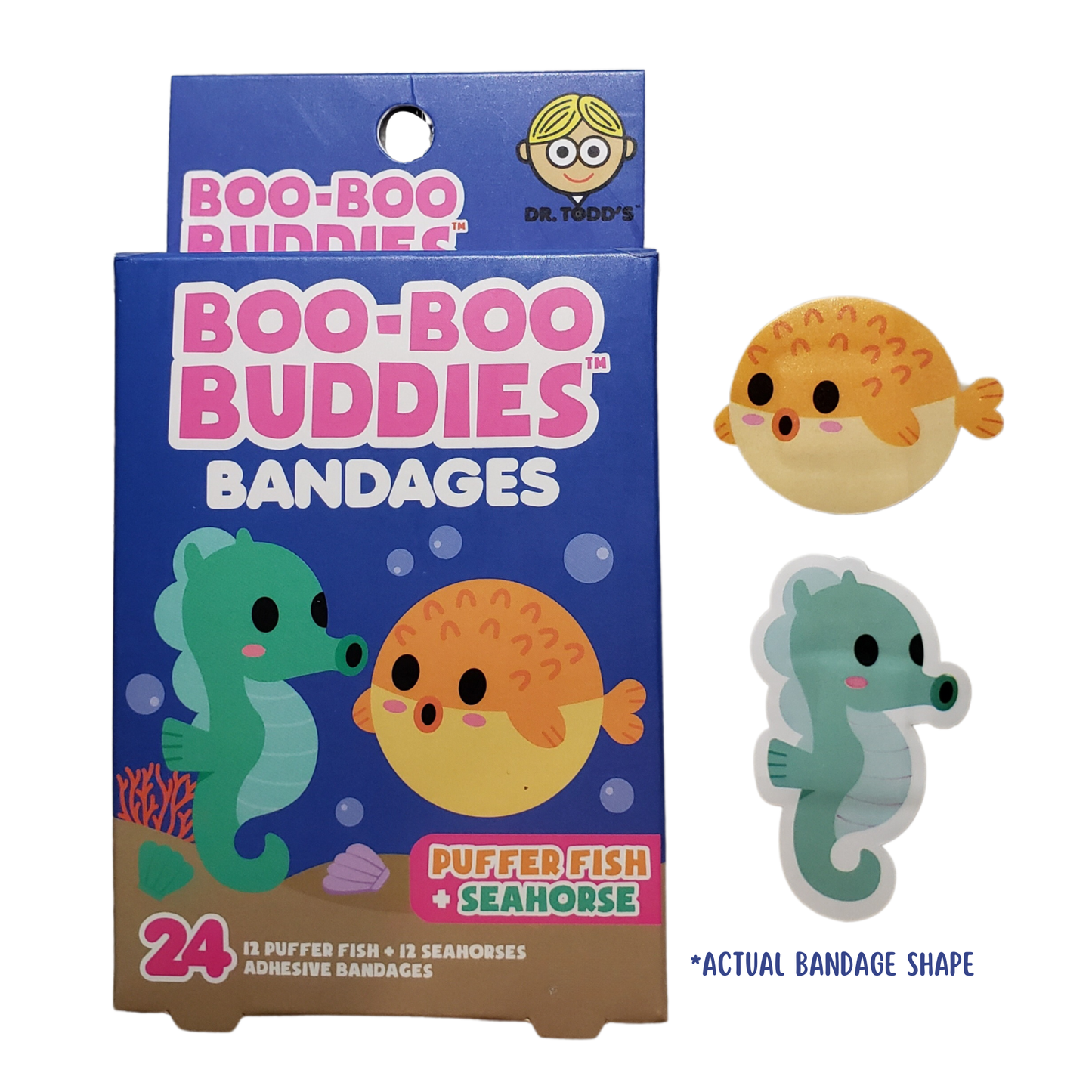 Puffer Fish and Seahorse BandagesBoo-Boo Buddies