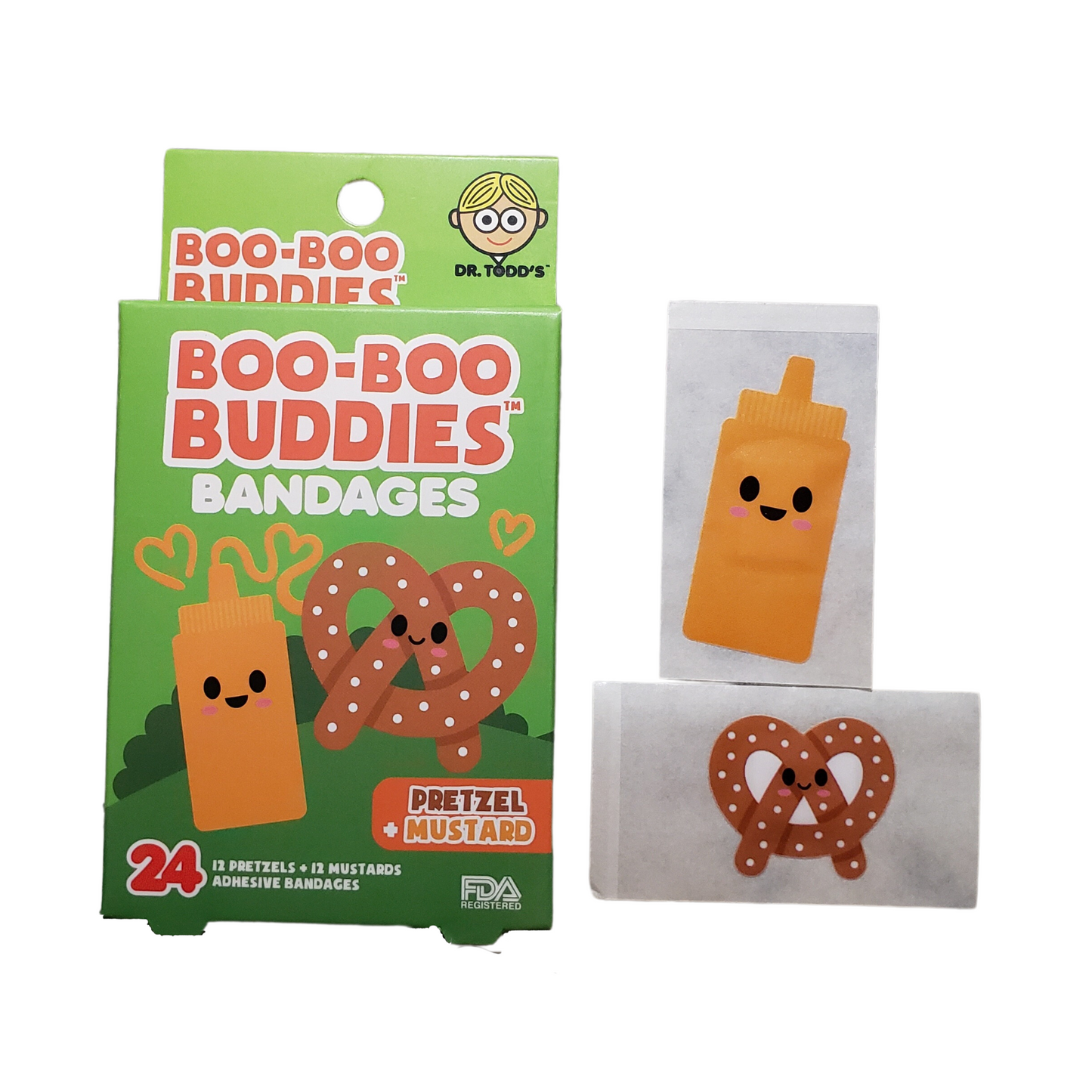 Boo-Boo Buddies Pretzel and Mustard Bandages