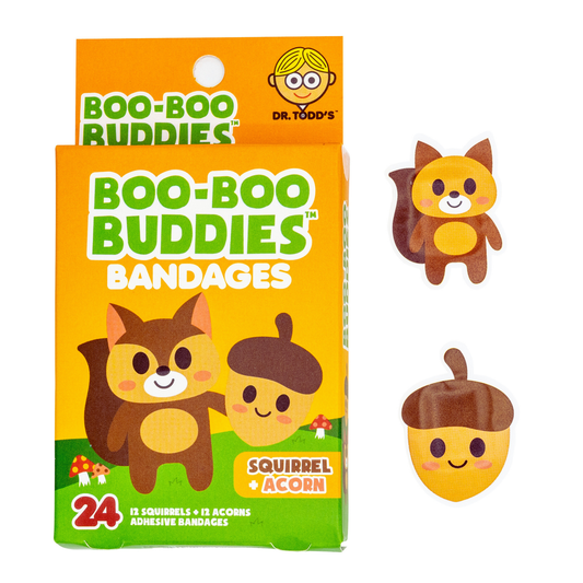 Boo-Boo Buddies Squirrel and Acorn Bandages