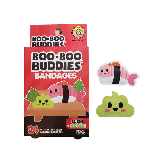 Boo-Boo Buddies Sushi and Wasabi Bandages