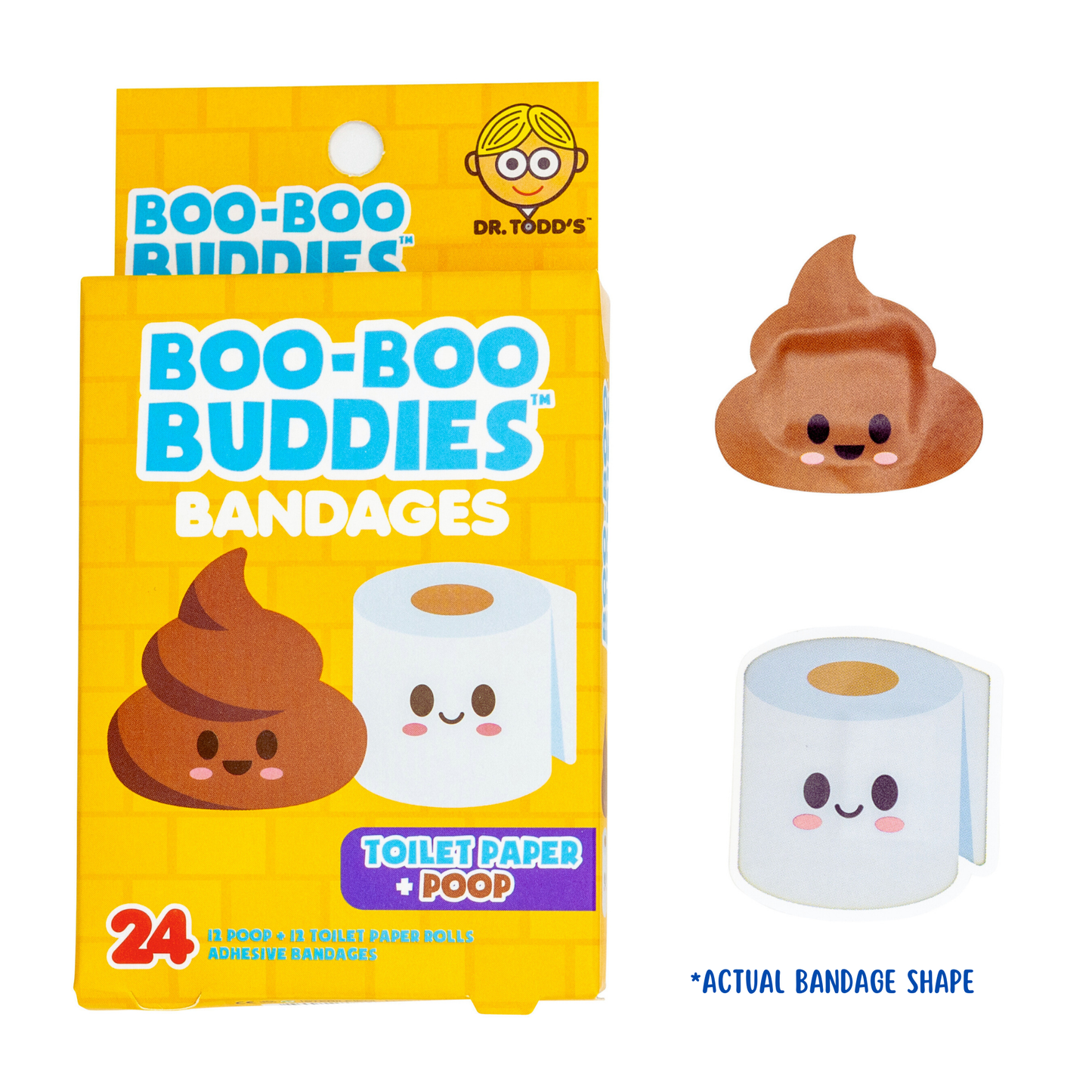 Boo-Boo Buddies Toilet Papeer and Poop Bandages