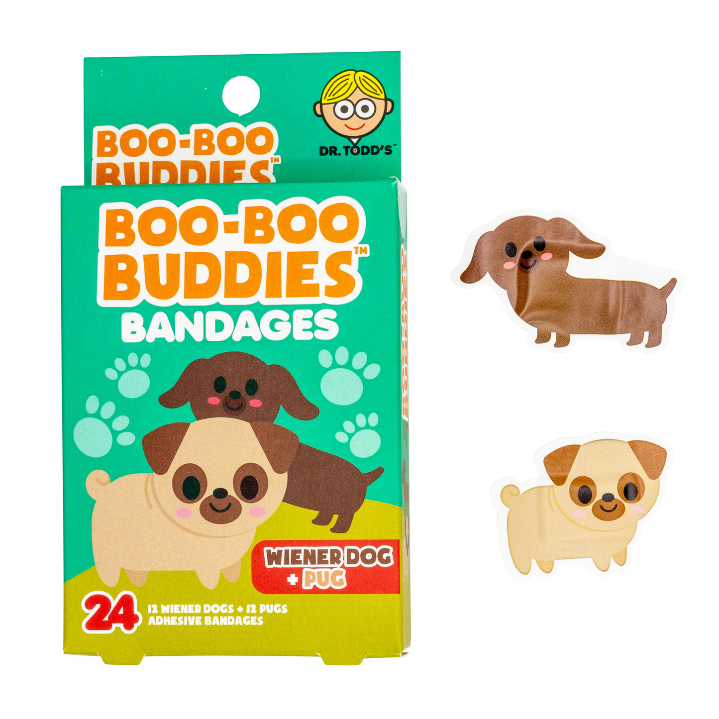 Boo-Boo Buddies Wiener Dog and Pug Bandages