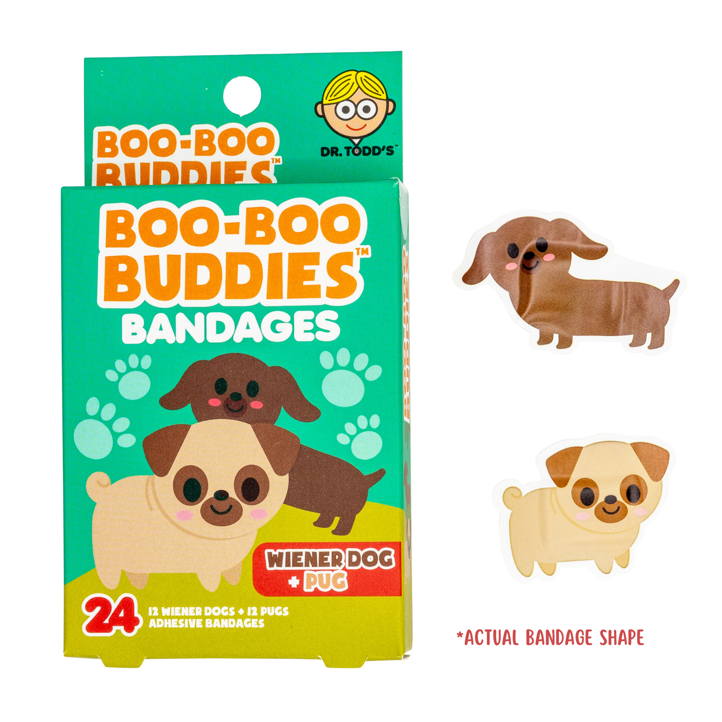 Boo-Boo Buddies Wiener Dog and Pug Bandages