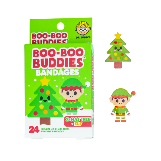 Boo Boo Buddies X-mas Tree and Elf Bandages