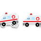 Boo Boo Buddies Ambulance sticker – 3-inch vinyl emergency vehicle sticker for school kits and gear
