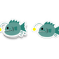 Boo Boo Buddies Angler Fish sticker – quirky 3-inch vinyl sea creature sticker for tech, gifts, and kids
