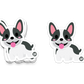 Happy Boston Terrier with pink cheeks – cute dog sticker from Boo Boo Buddies
