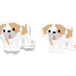 Adorable cartoon bulldog with tan and white fur – collectible dog breed sticker from Boo Boo Buddies
