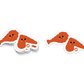 Two crispy chicken drumsticks with smiling faces – playful food-themed sticker for lunch boxes, notebooks, and foodie gifts