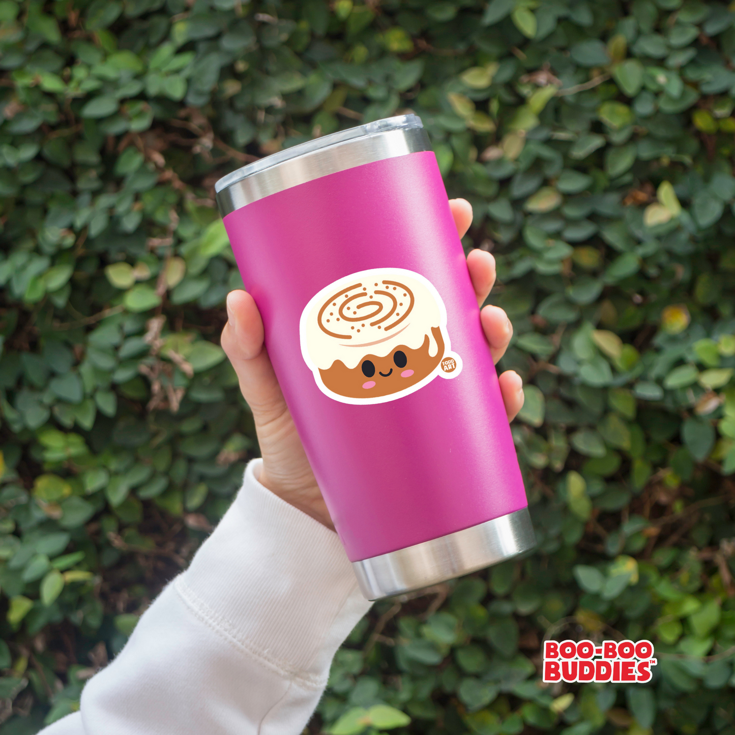 Boo Boo Buddies™ Stingray Sticker – Cute Kawaii Vinyl Sticker, Waterproof Glossy 3″ Die‑Cut