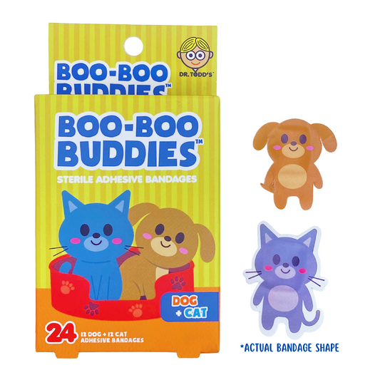 Boo Boo Buddies Dog and Cat boo boo bandages, adorable pet-themed adhesive bandages for kids, 24-count pack.


Boo Boo Buddies Dog and Cat boo boo bandages, adorable pet-themed adhesive bandages for kids, 24-count pack.



