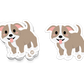 Boo Boo Buddies™ Pitbull Dog Sticker – Cute Kawaii Pitbull Vinyl Decal, Waterproof 3″ Die‑Cut
