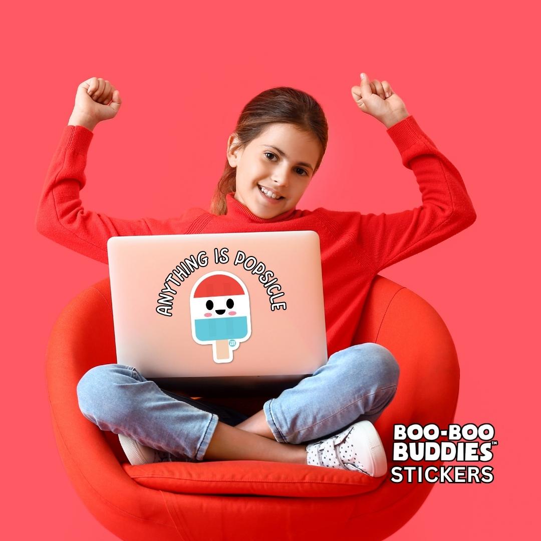Boo Boo Buddies™ Walrus Sticker – Cute Kawaii Vinyl Sticker, Waterproof Glossy 3″