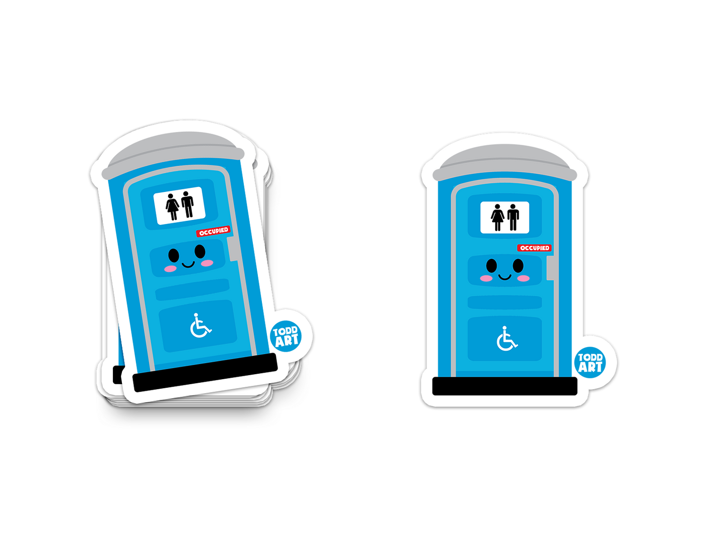 Porta Potty Vinyl Sticker